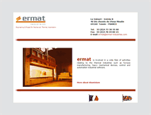 Tablet Screenshot of ermat-industries.com